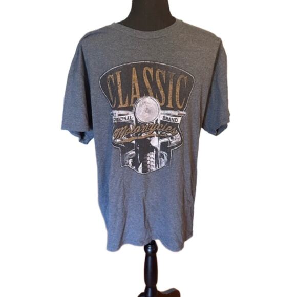 Classic Motorcycle Grey Short Sleeve Shirt - Picture 1 of 5